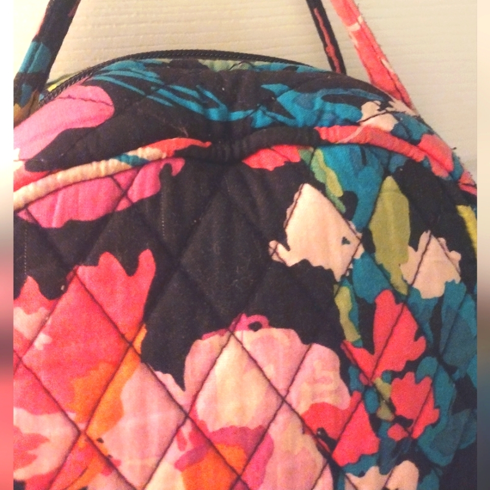 Vera Bradley Floral Backpack - Black and Pink# - Picture 6 of 7